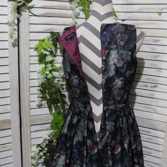Tahari Jacquard Floral Fit and Flare Dress (1415) - Picture 11 of 16
